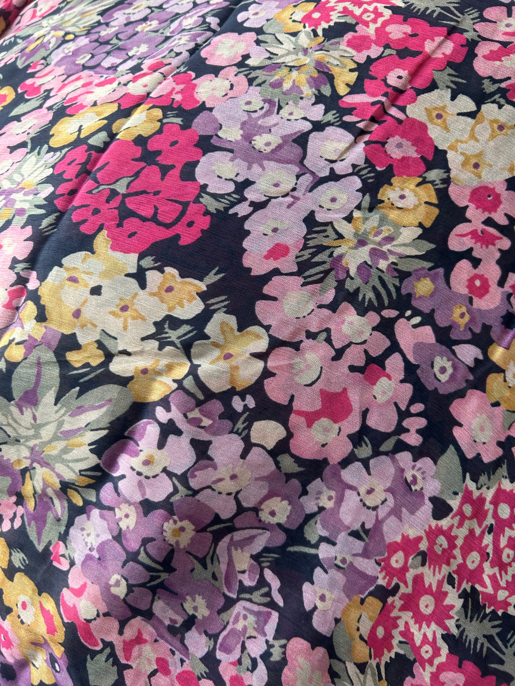 Flower Bucket Georgette Print