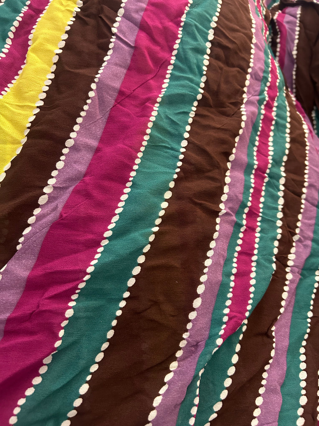 Rainbow Georgette Print
