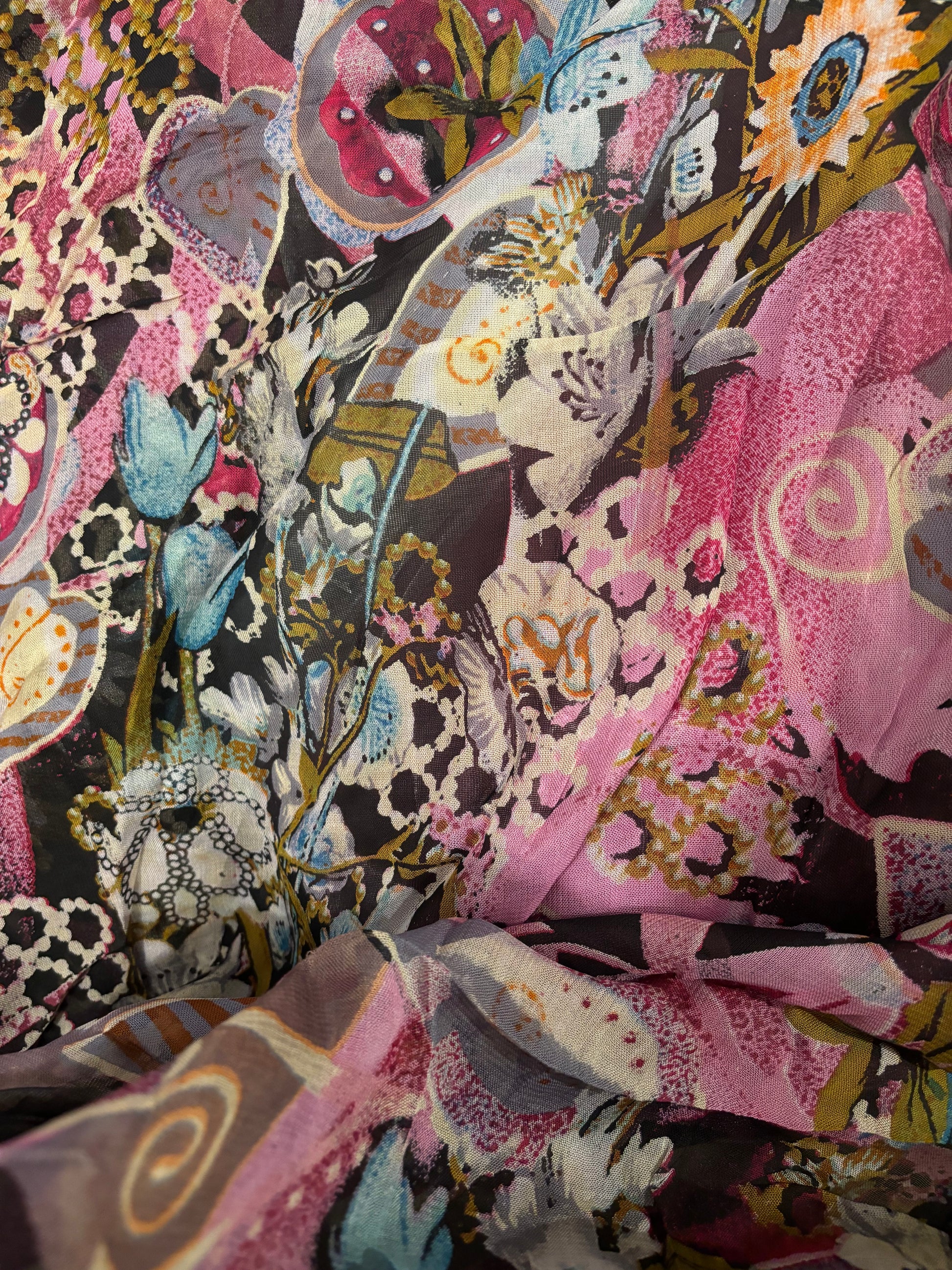 Blooming Flowers Georgette