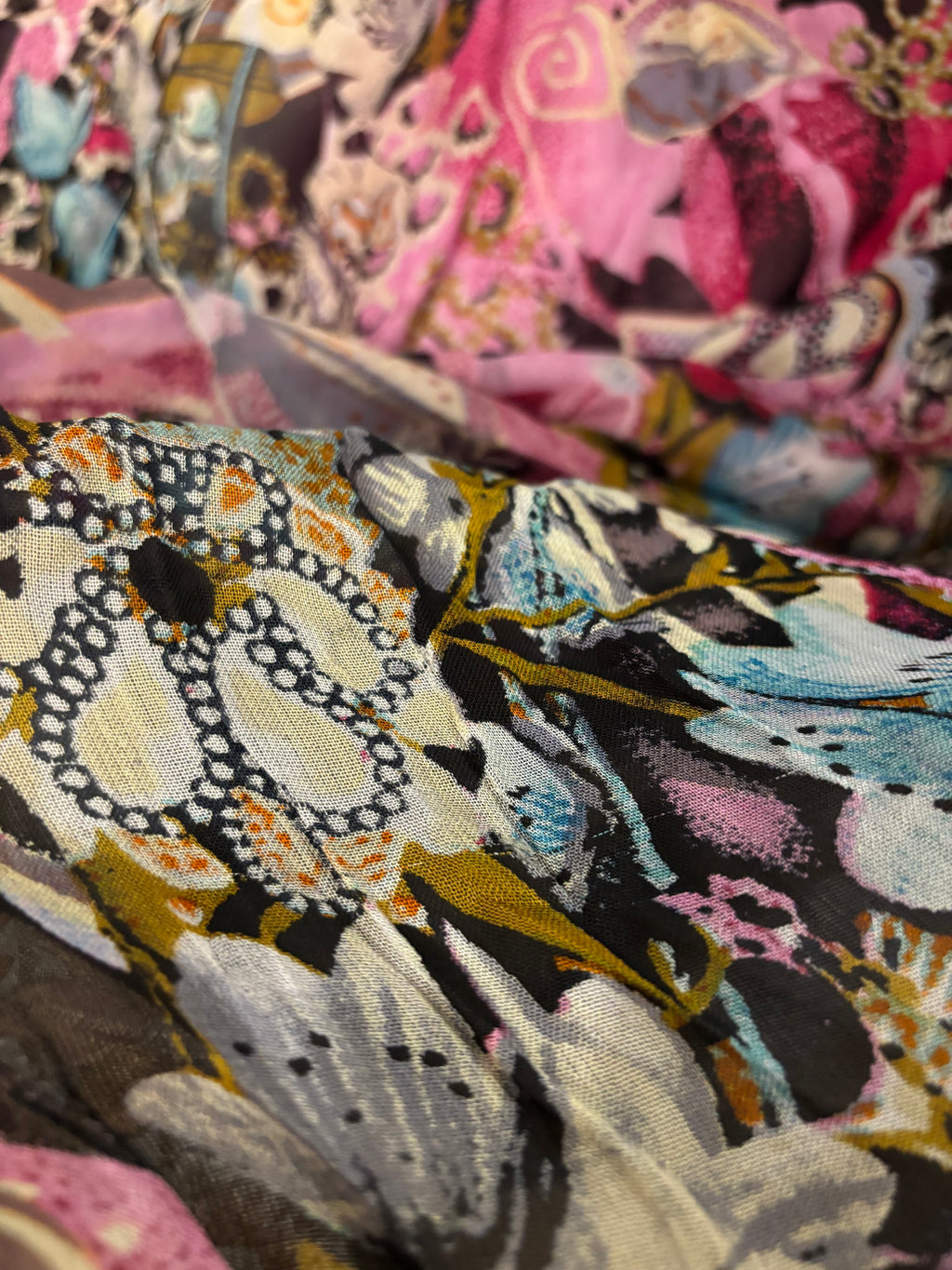 Blooming Flowers Georgette