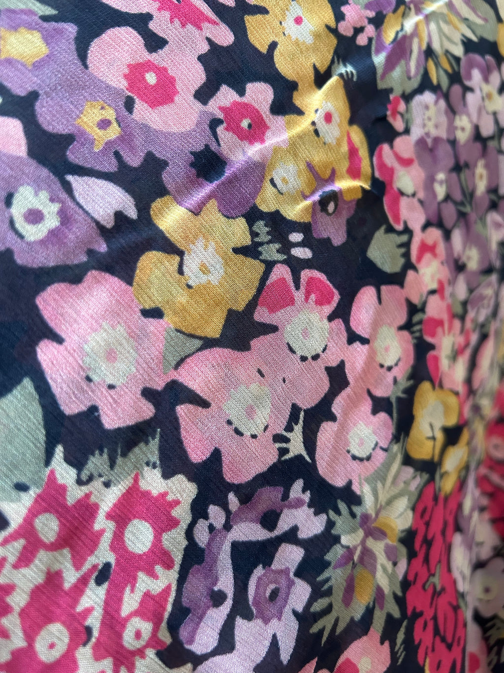 Flower Bucket Georgette Print