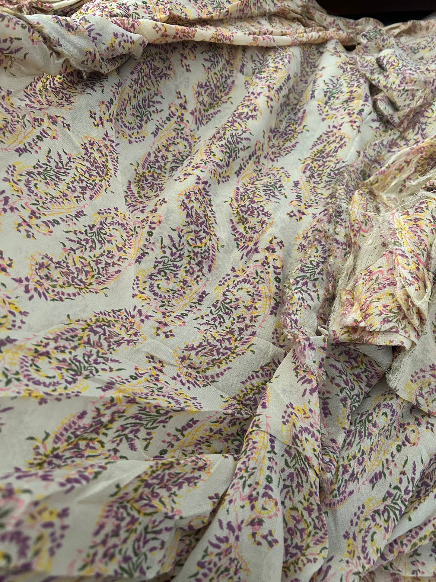 Paisley Georgette Print Fabric