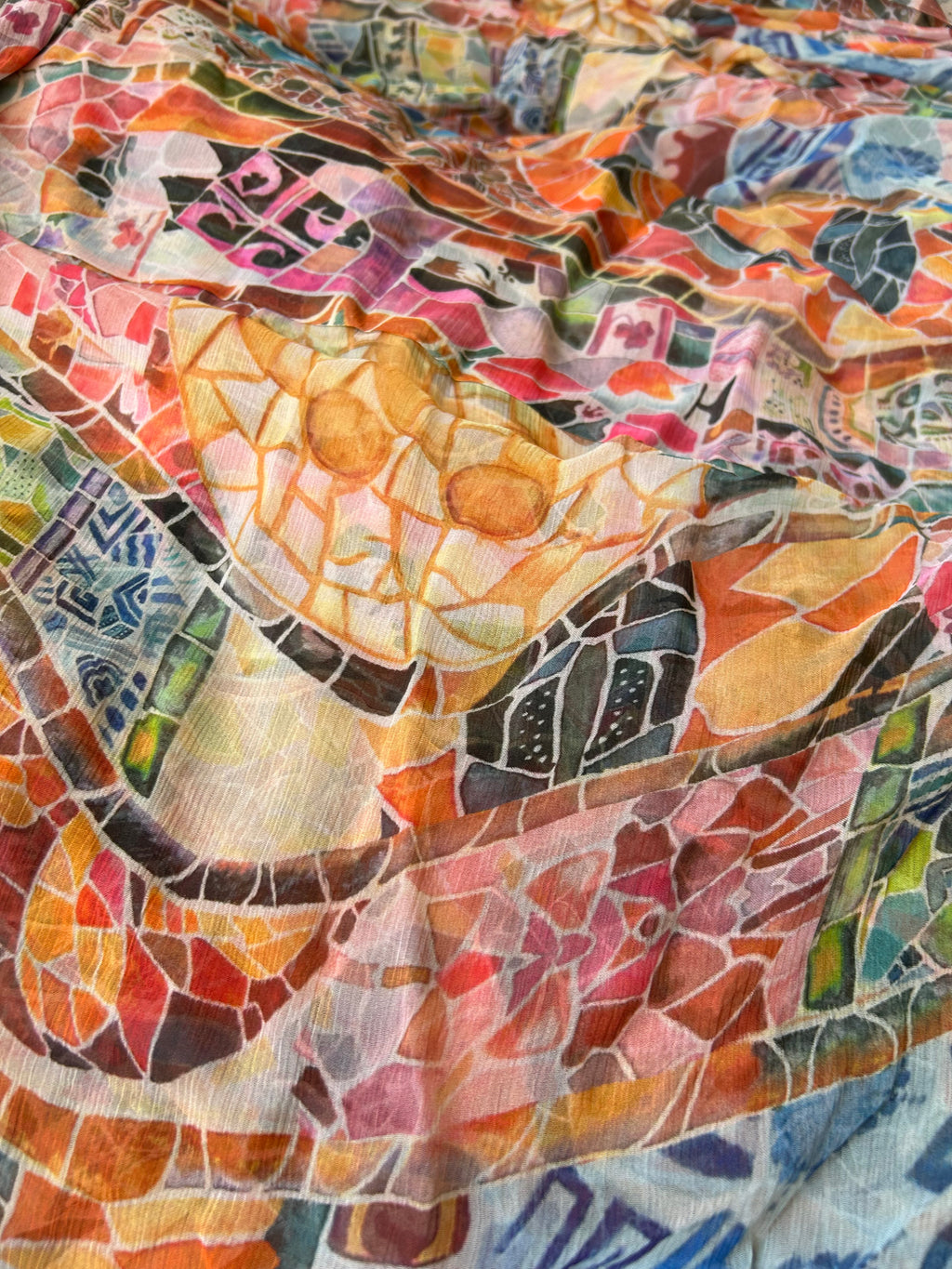Chiffon Masaic Print