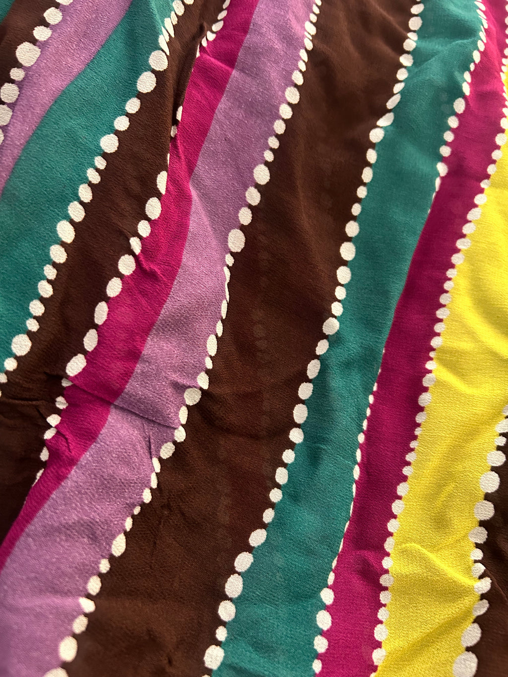 Rainbow Georgette Print