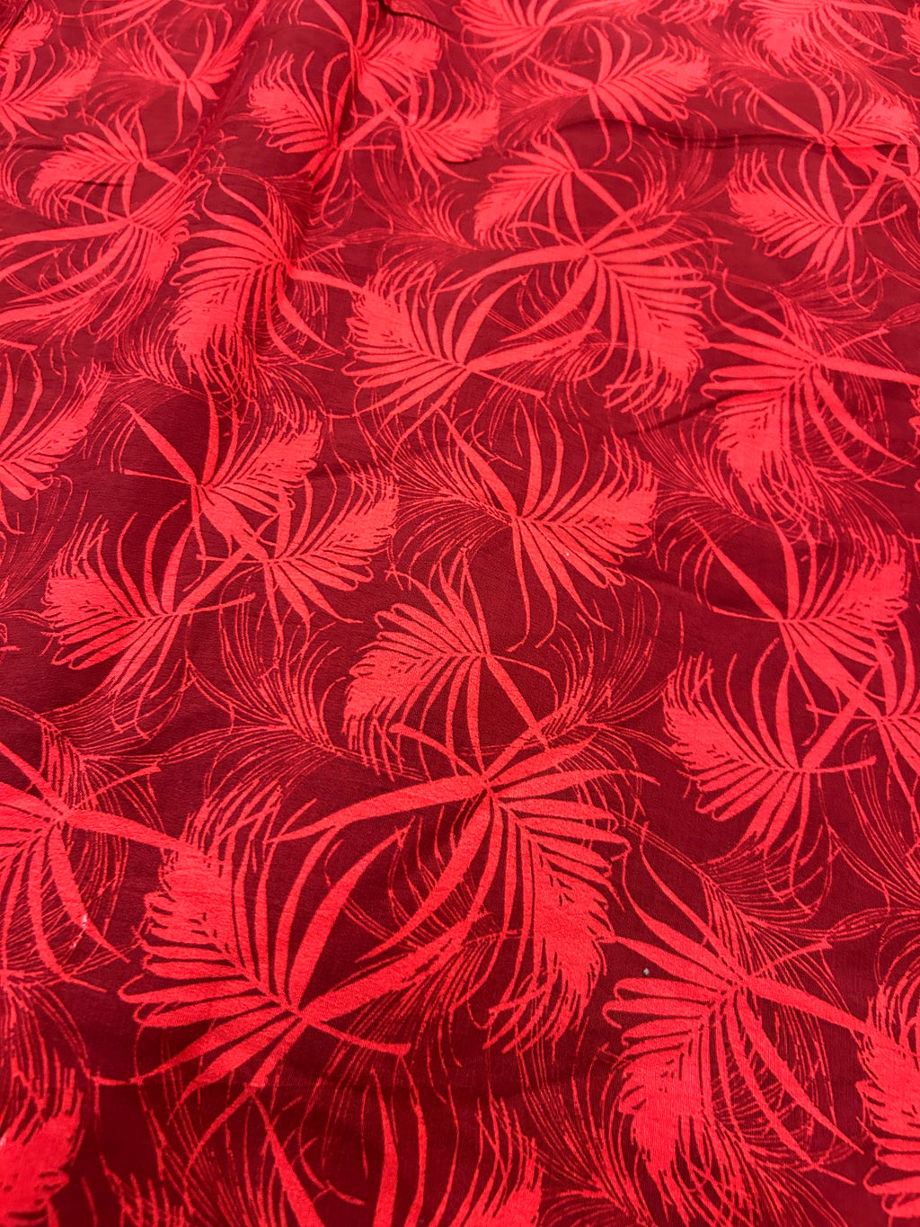 Red Wine🍷Moss Crepe Print
