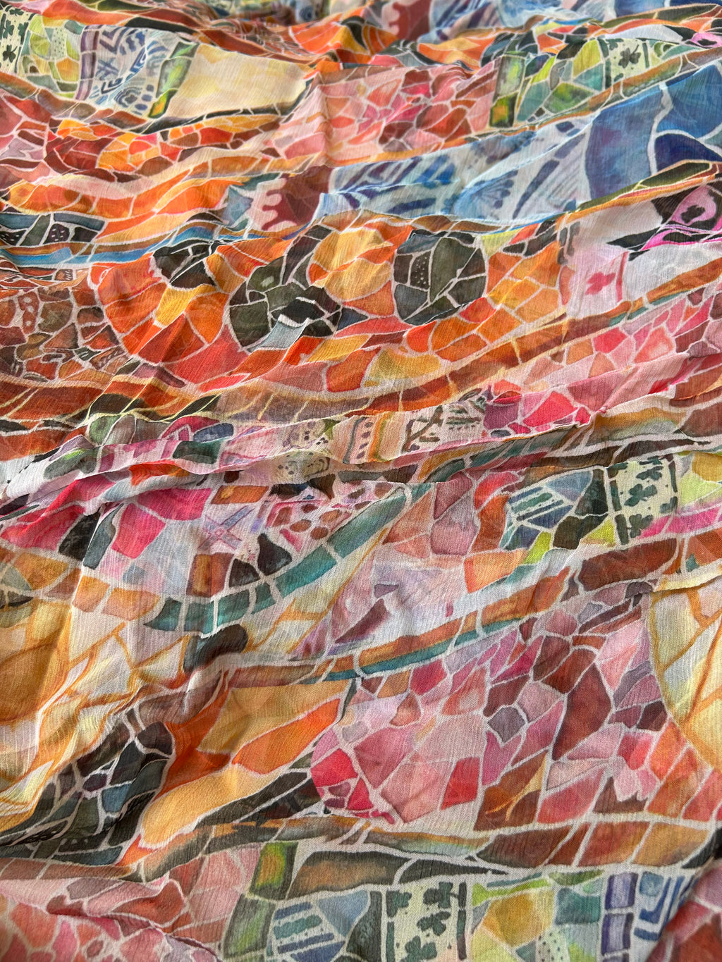 Chiffon Masaic Print